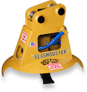 "SLASHBUSTER"® XL 460  product shot shown with caterpillar 305D mounting