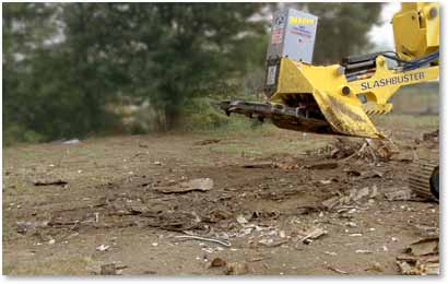 Image of debris field after demolition