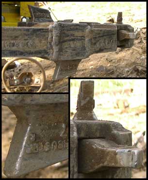 Close-up of the "SLASHBUSTER"® "S-7" teeth after shredding the car