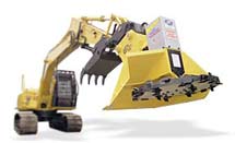 HD 482 brush cutter on standard front excavator