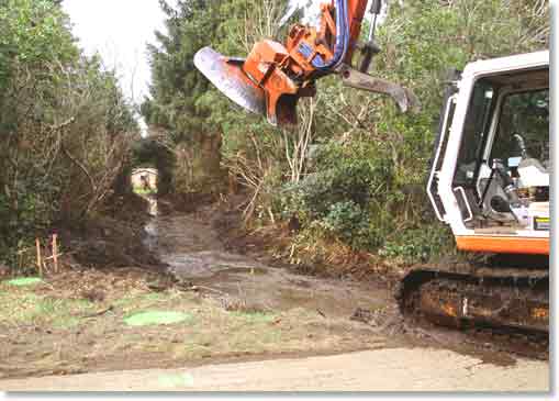 Creation of a new city drainage with the XL 480S