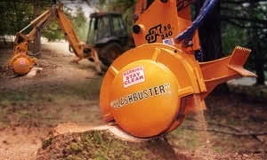 sg240 stumpgrinding closeup montage with loader